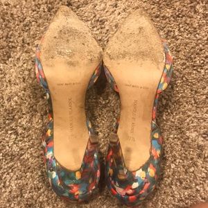 Multi colored Manolo heels, great condition.